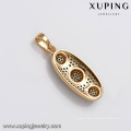 33083 Xuping cidade jóias de ouro compras online único oval em forma de pingente azul jóias promocionais atacado